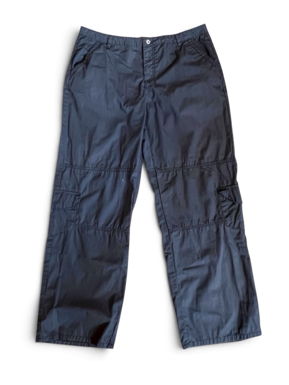 Sundance Women’s Sz 14 Gray Straight Leg Cargo Pants High Rise Casual